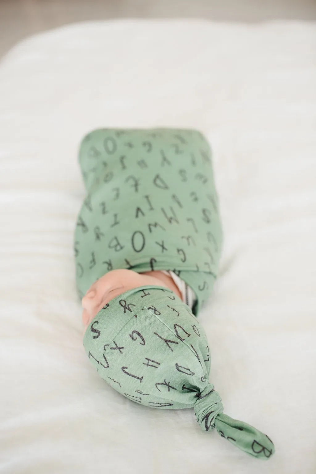 Copper Pearl Newborn Top Knot Hat - Poe