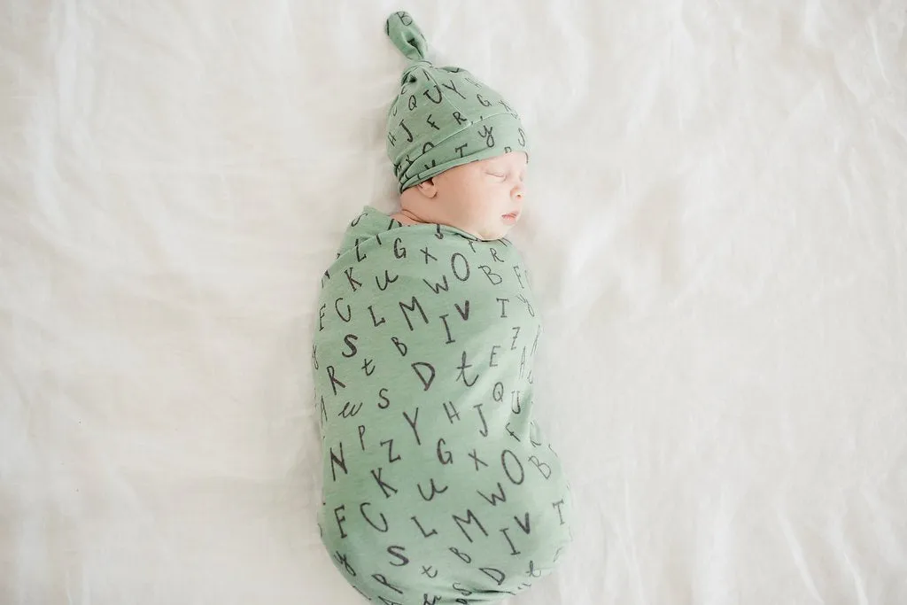 Copper Pearl Newborn Top Knot Hat - Poe