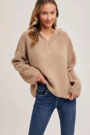 Cozy Up To Me Half Zip Hoodie