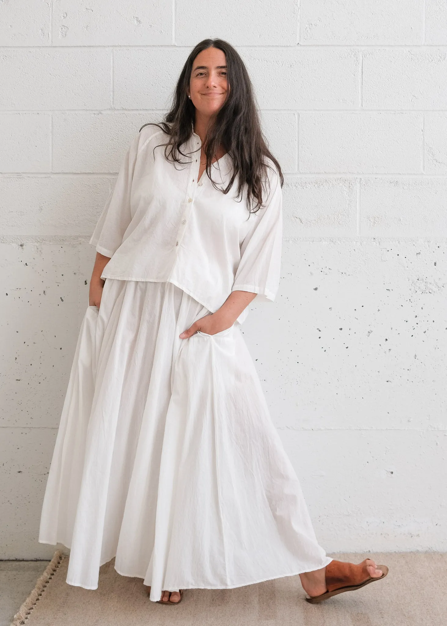Dyeable - Bhunai Skirt - Lightweight Organic Cotton