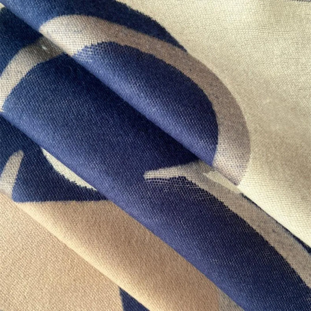 Elegant Color Block Floral Design Luxury Winter Shawl Scarves