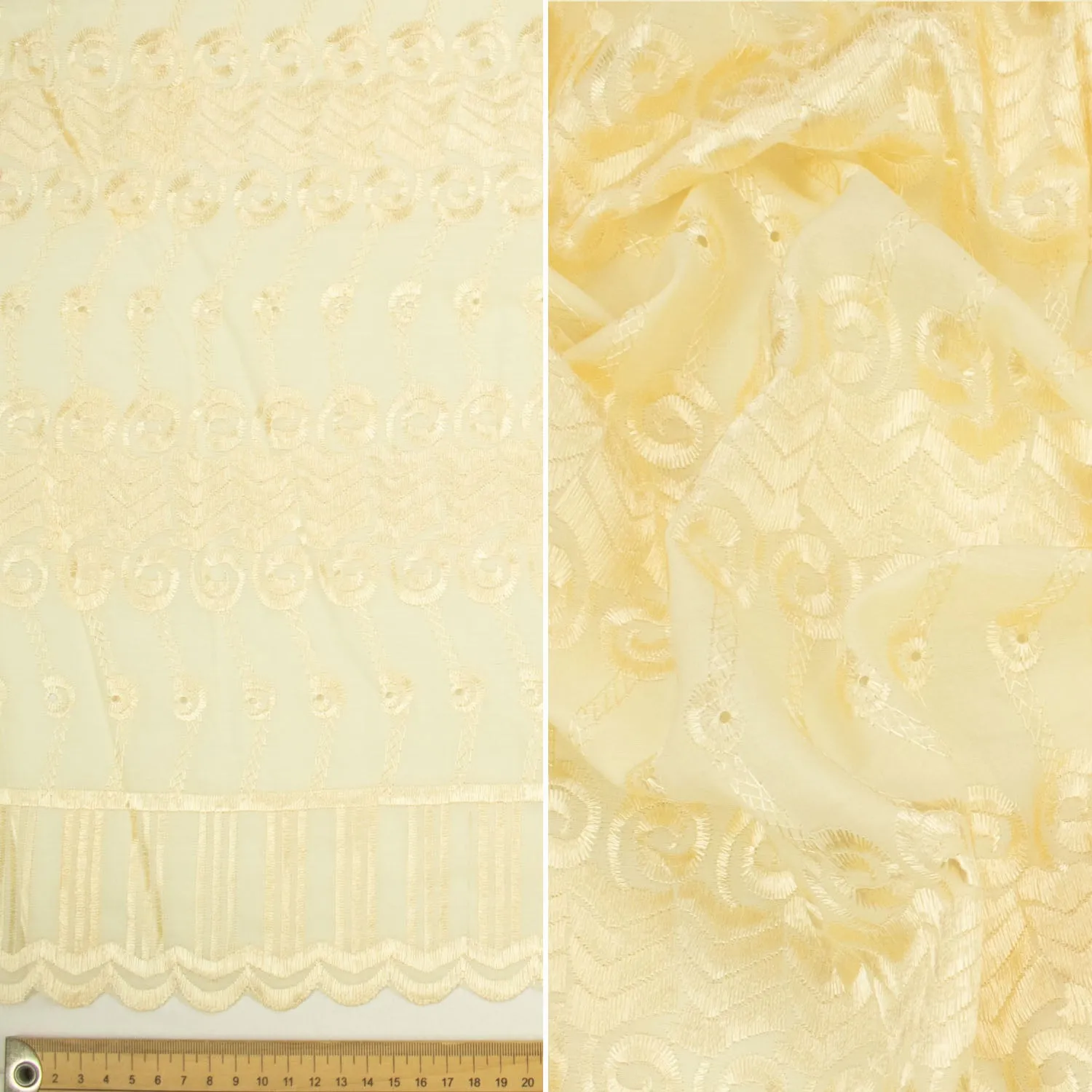 Embroidered Eyelet Cotton Anglaise Lace