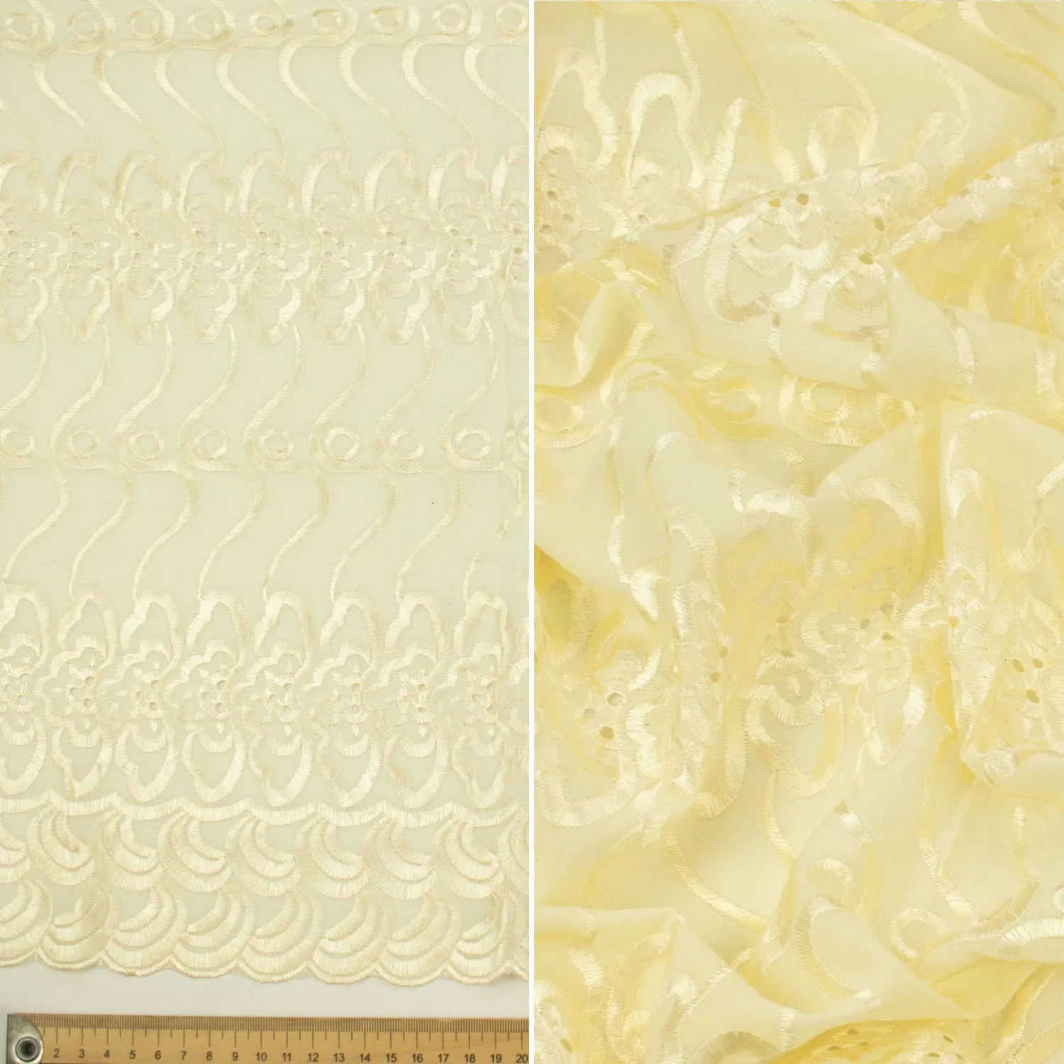 Embroidered Eyelet Cotton Anglaise Lace