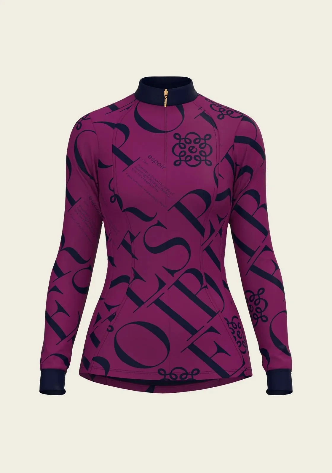 Espoir Shirt 1/4 Zip Espoir Berry