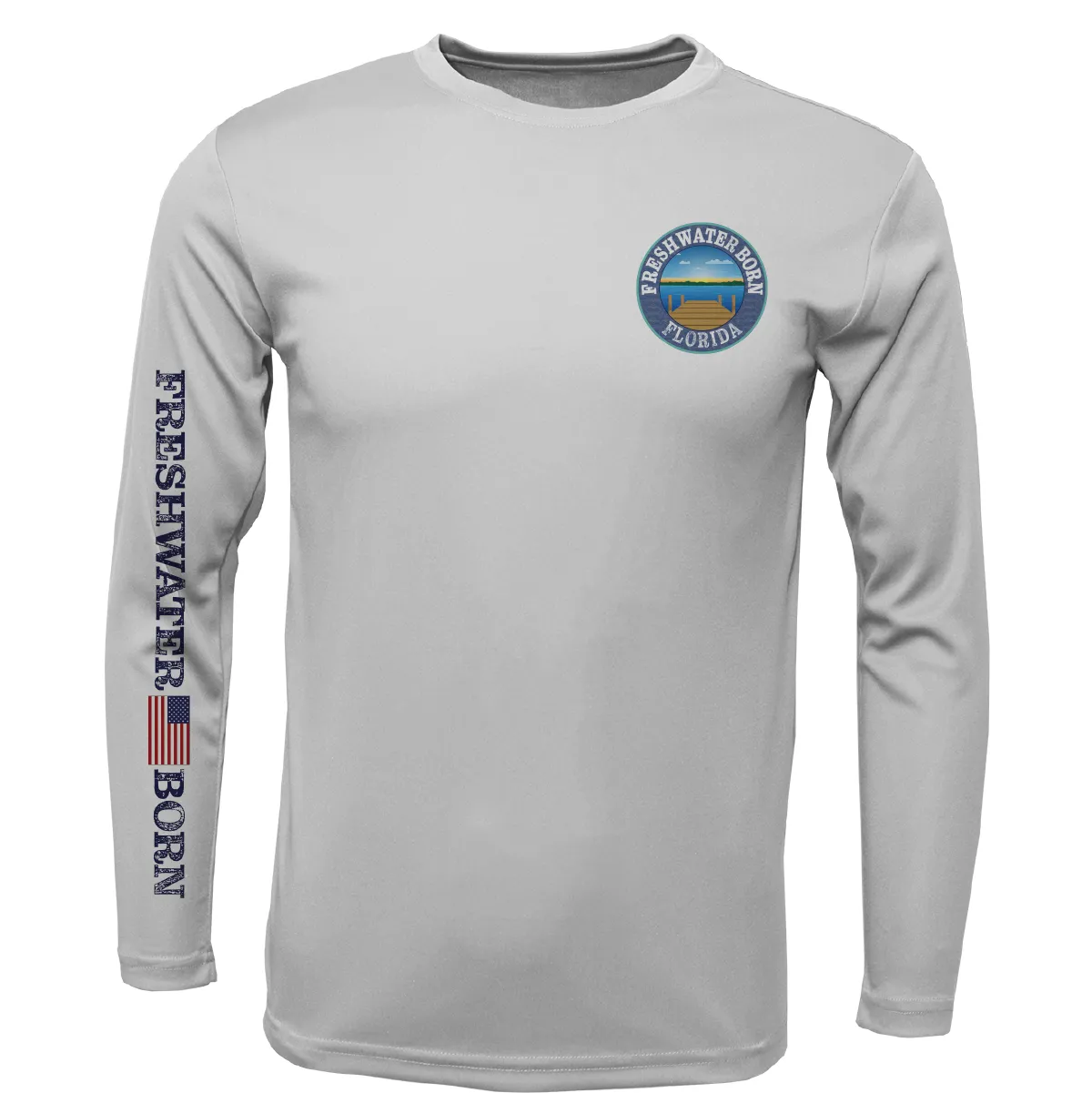 Florida Freshwater Born Kraken Girl's Long Sleeve UPF 50  Dry-Fit Shirt