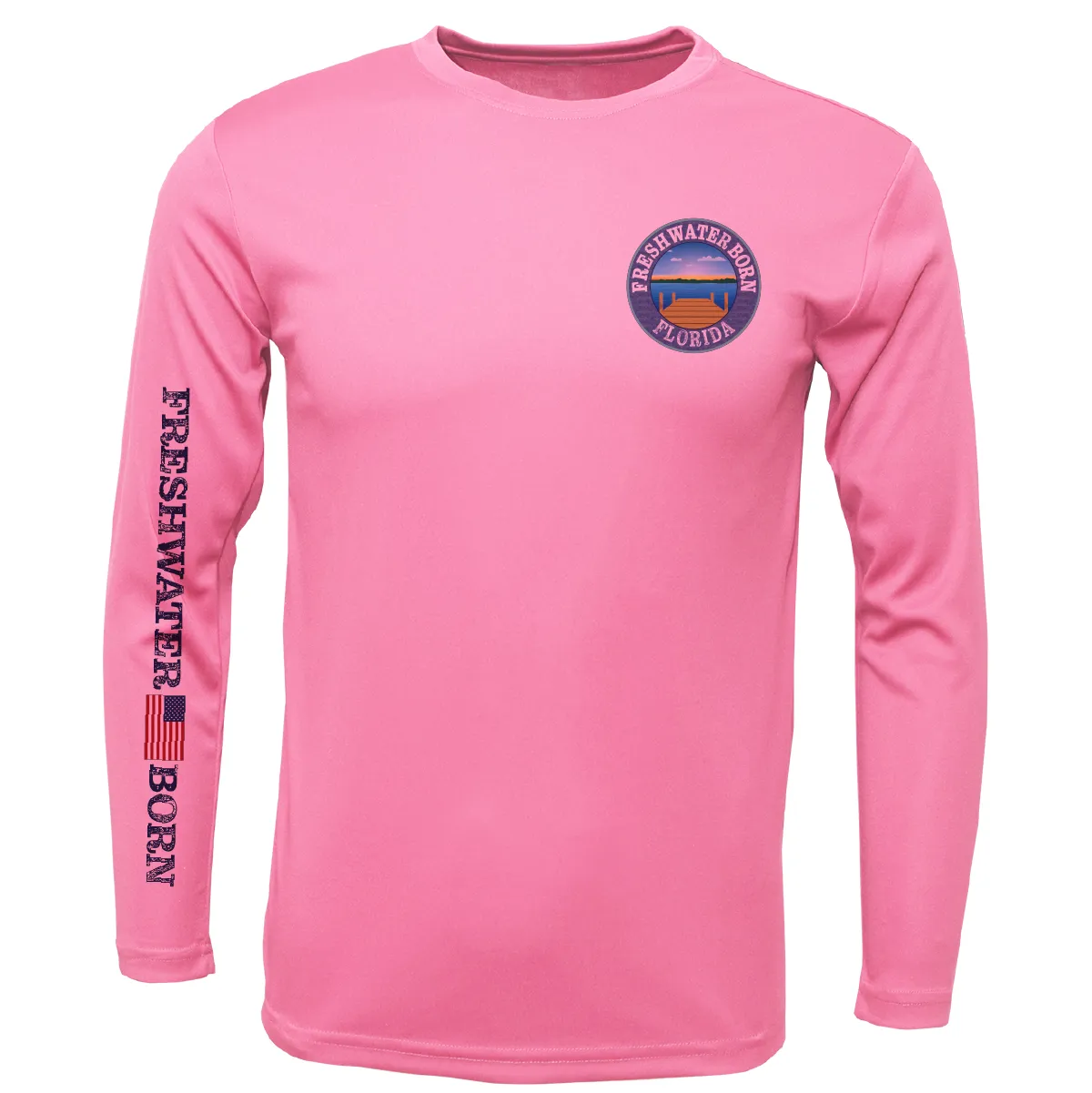 Florida Freshwater Born Kraken Girl's Long Sleeve UPF 50  Dry-Fit Shirt