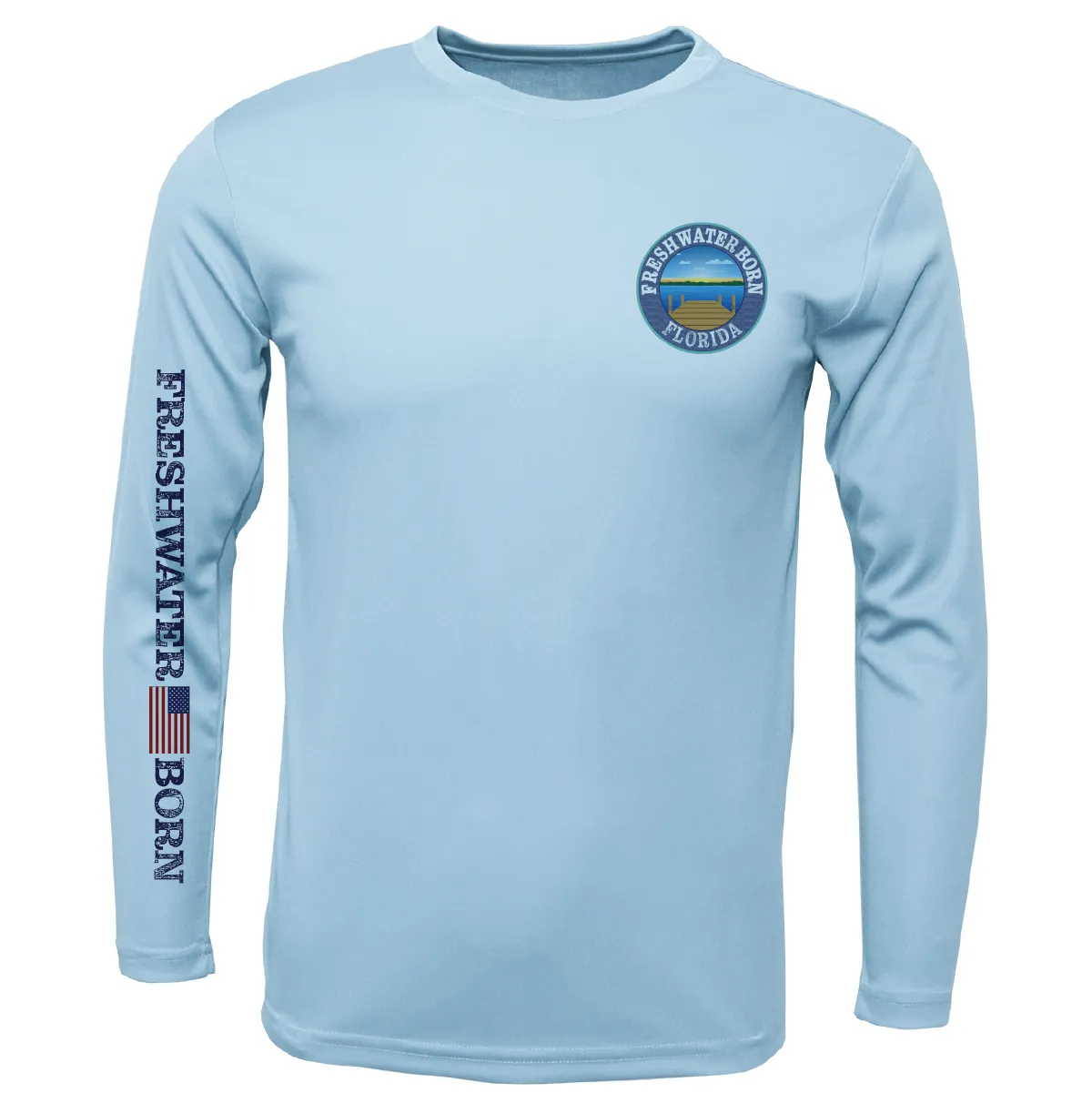 Florida Freshwater Born Kraken Girl's Long Sleeve UPF 50  Dry-Fit Shirt