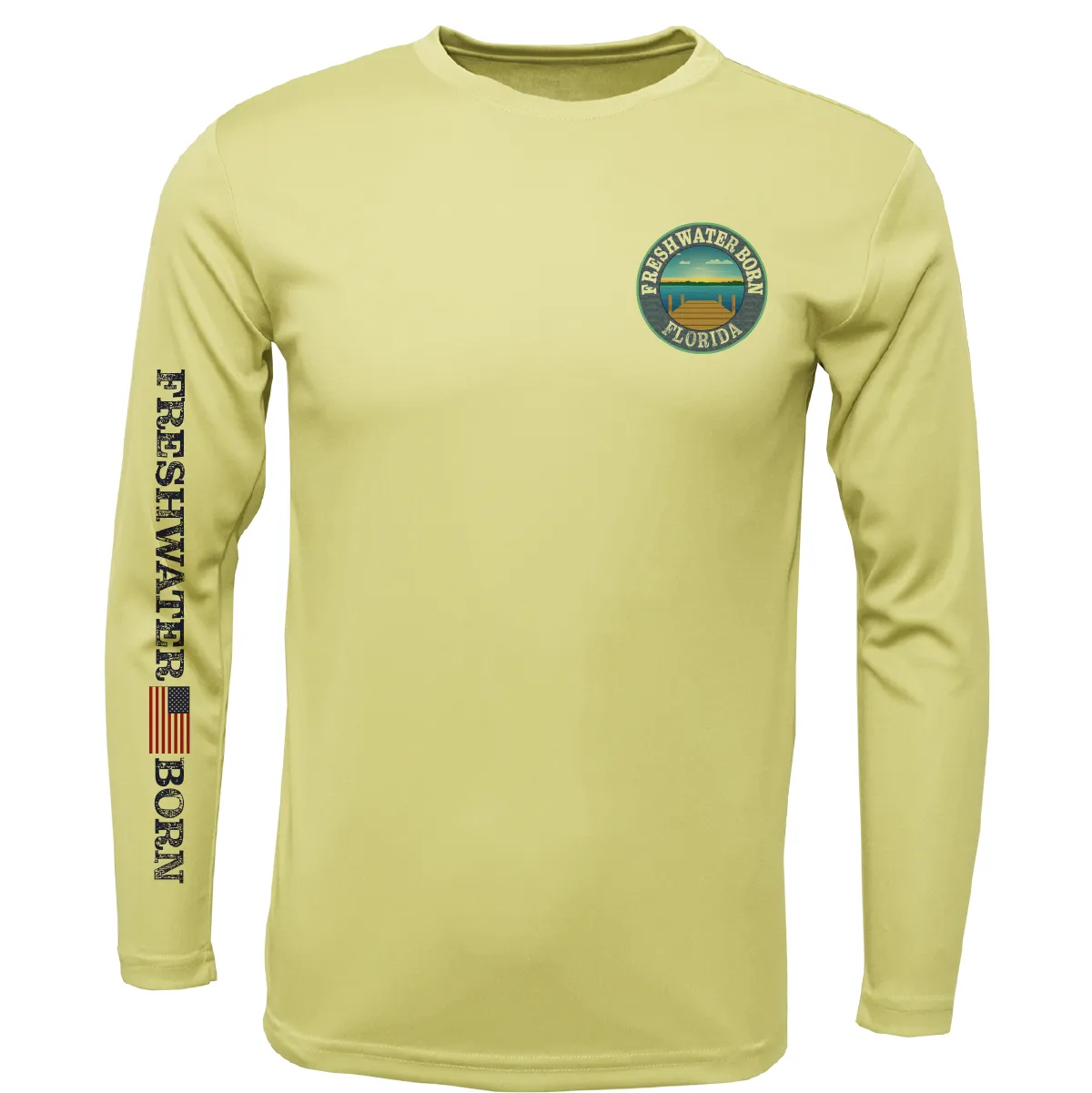 Florida Freshwater Born Kraken Girl's Long Sleeve UPF 50  Dry-Fit Shirt