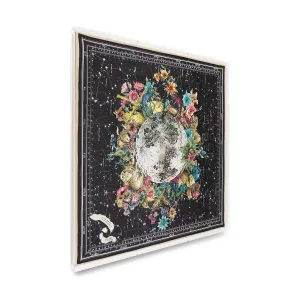 Framed Christian Dior Zodiac Scarf in a 36x36x2 Shadowbox