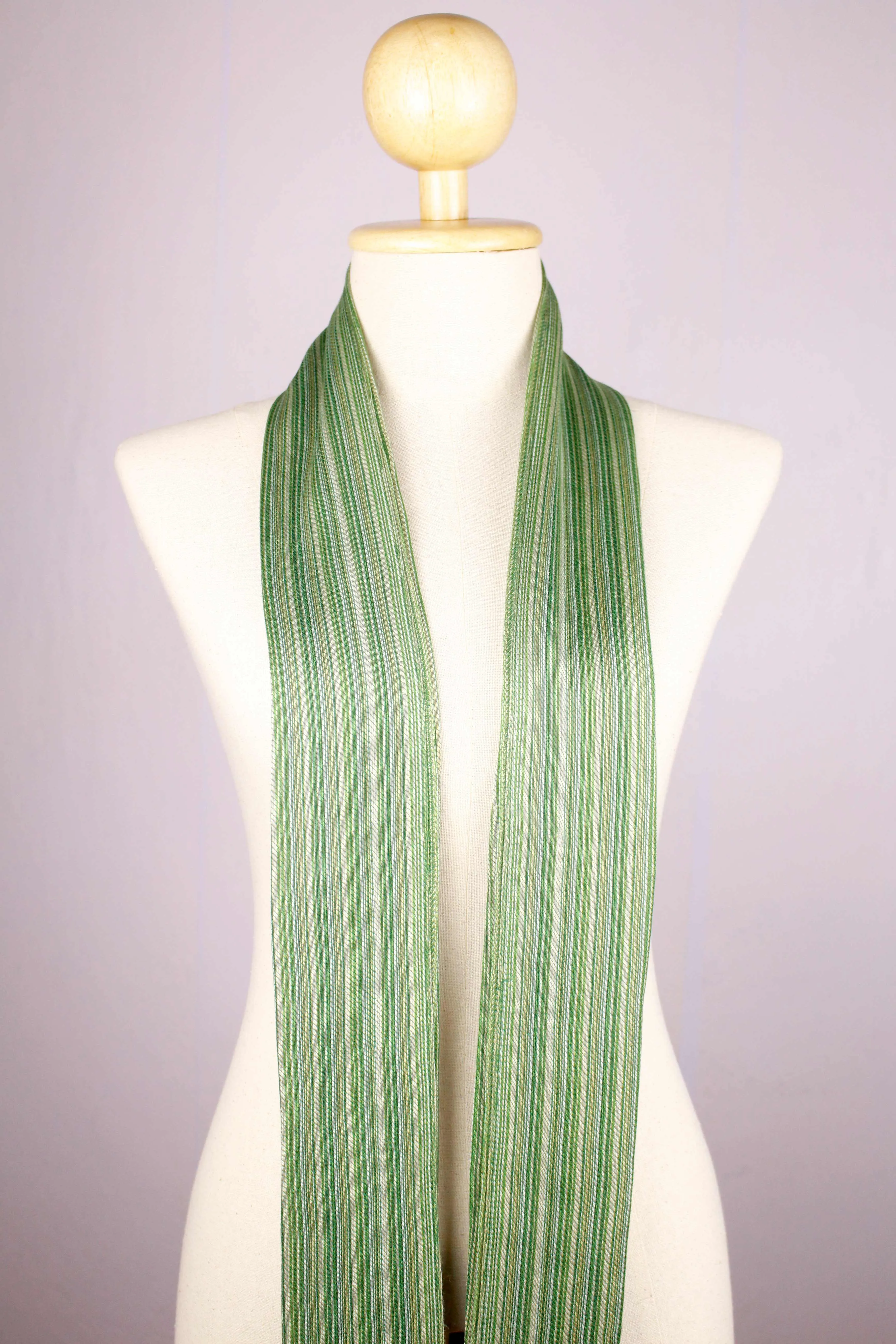 Green Stripes Bamboo Scarf/Muffler