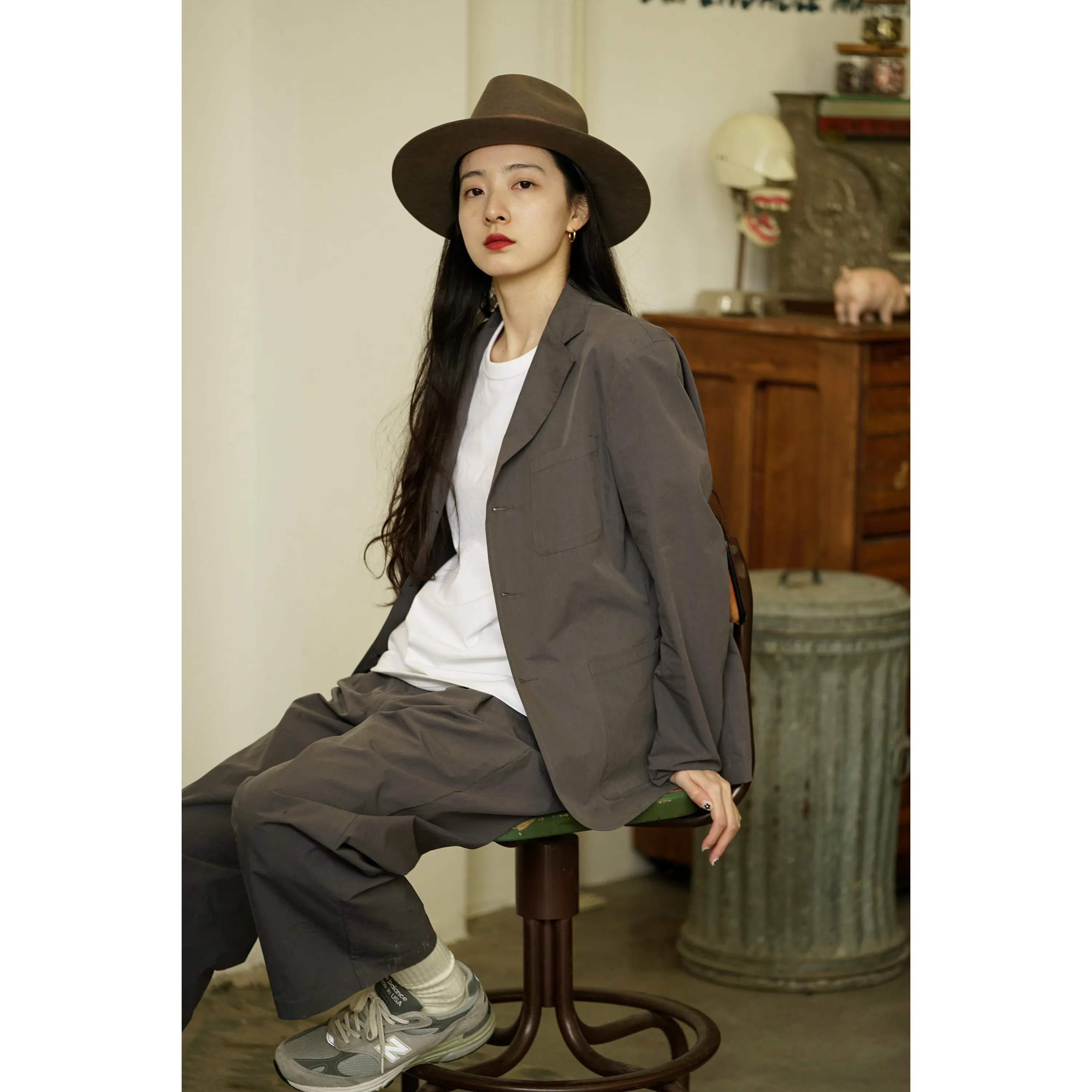 Grey Summer Suit Jacket