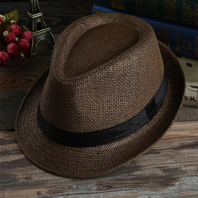 Hats Newest Western Straw Cowboy Hat Men Retro Casual Sun Cap