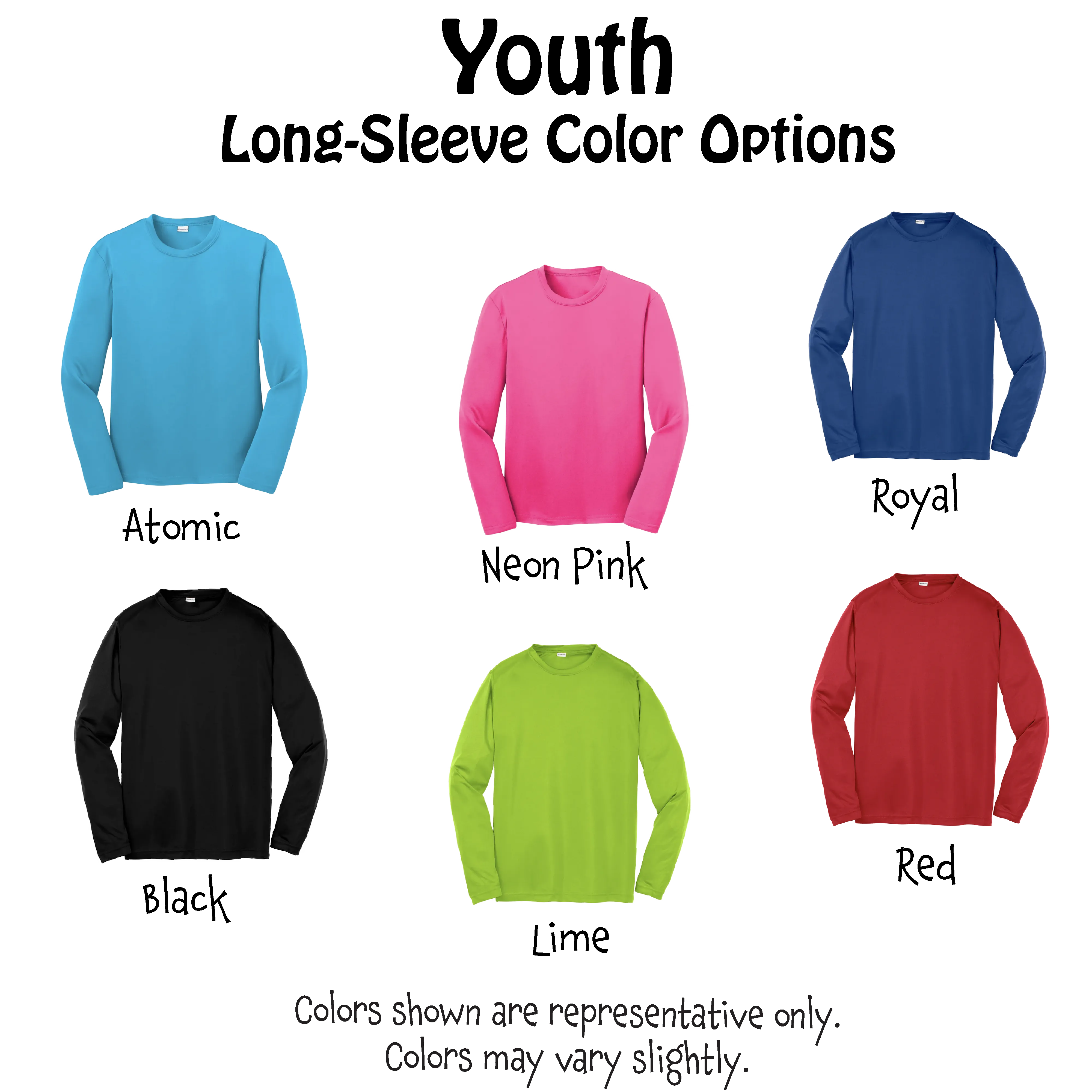 Ho Ho Ho | Youth Long Sleeve Pickleball Shirts | 100% Polyester