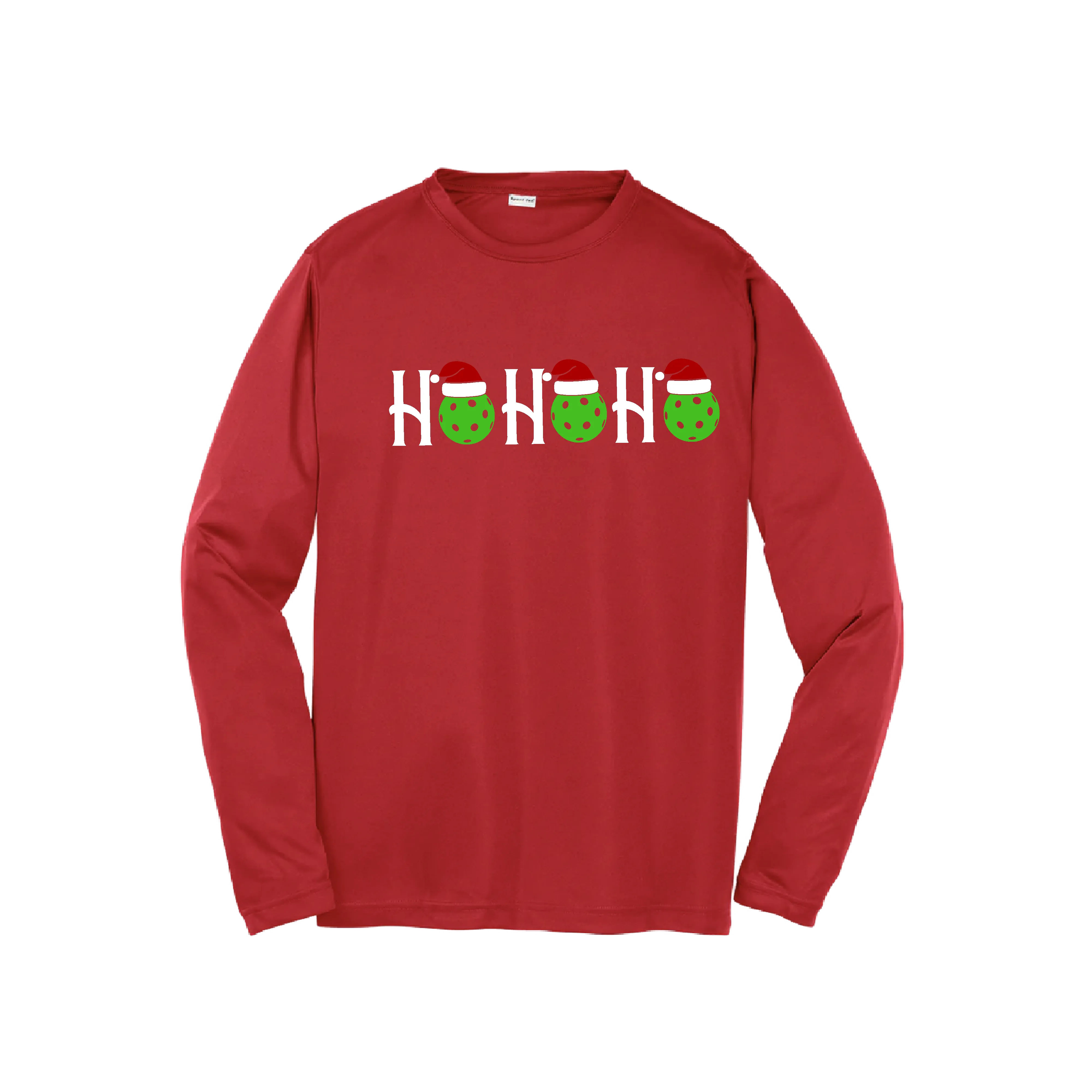 Ho Ho Ho | Youth Long Sleeve Pickleball Shirts | 100% Polyester