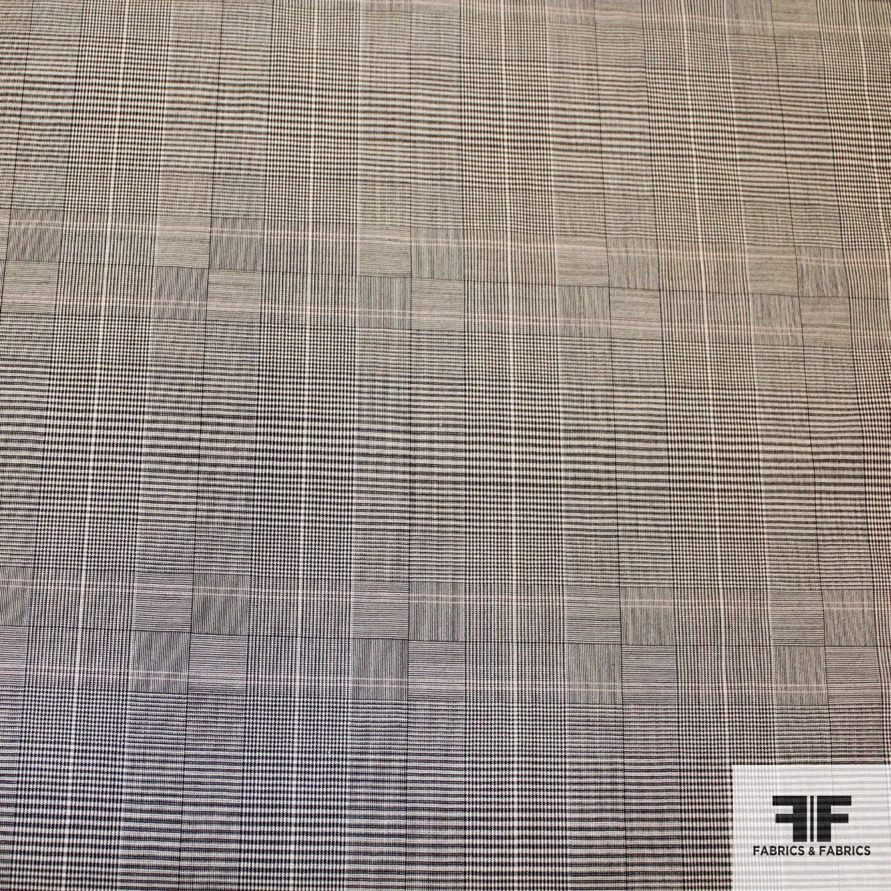 Houndstooth Wool Suiting - Black/White