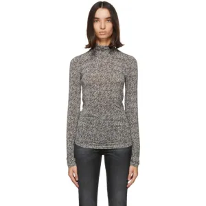 Isabel Marant Black and White Goyela Turtleneck