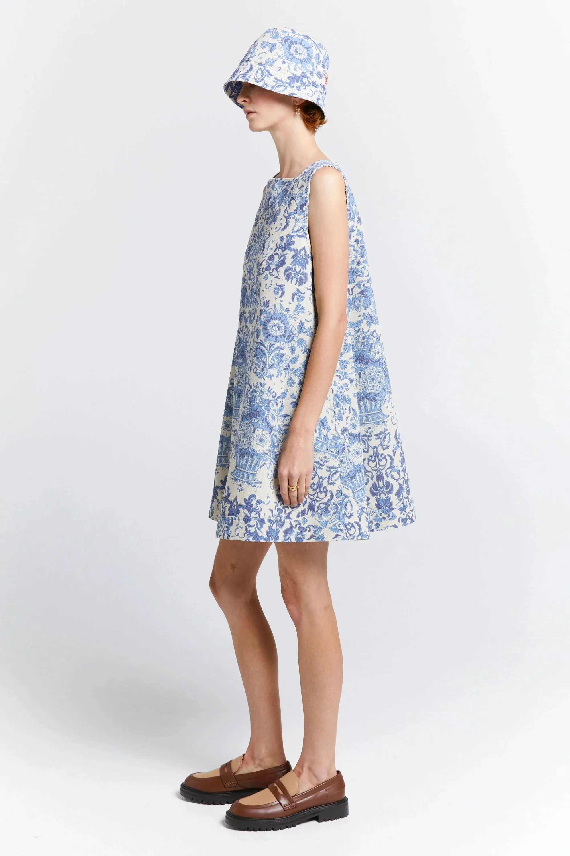 Karen Walker - Porcelain Pinafore Natural/Blue