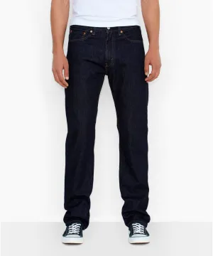 Levi’s Men's 505 Regular Fit Jeans - Rinsed