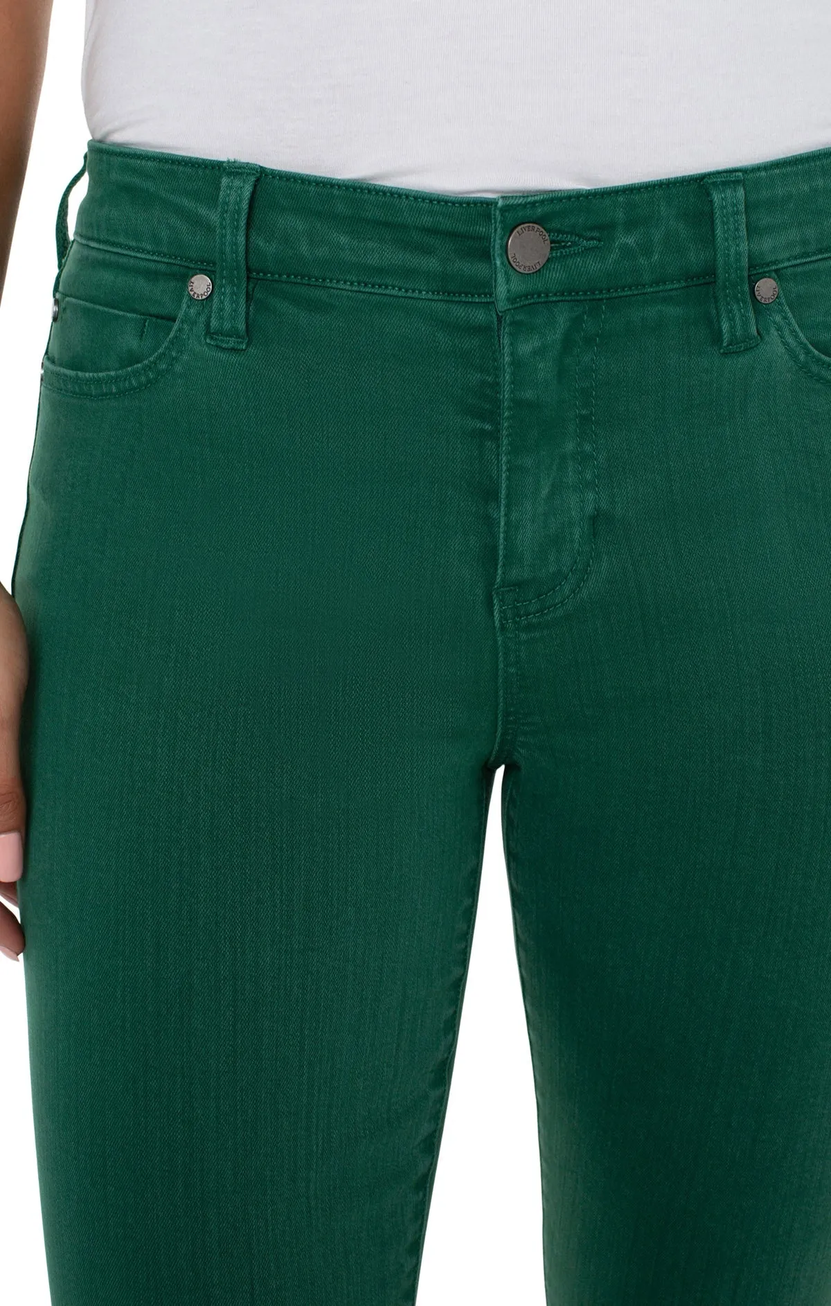 LIVERPOOL LM2304WF Skinny Ankle 28" w Fray