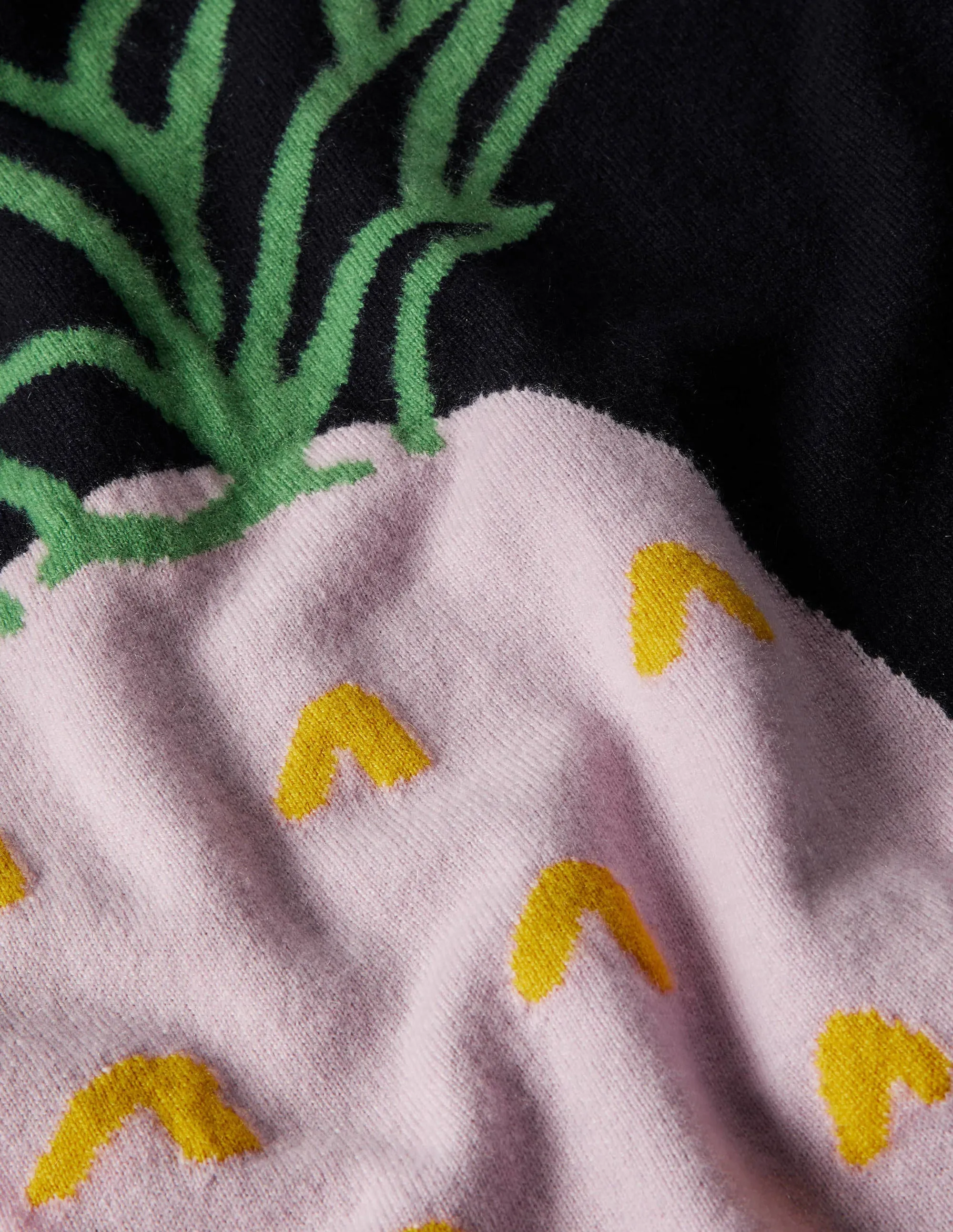 Margot Cashmere Jumper-Navy, Pineapple