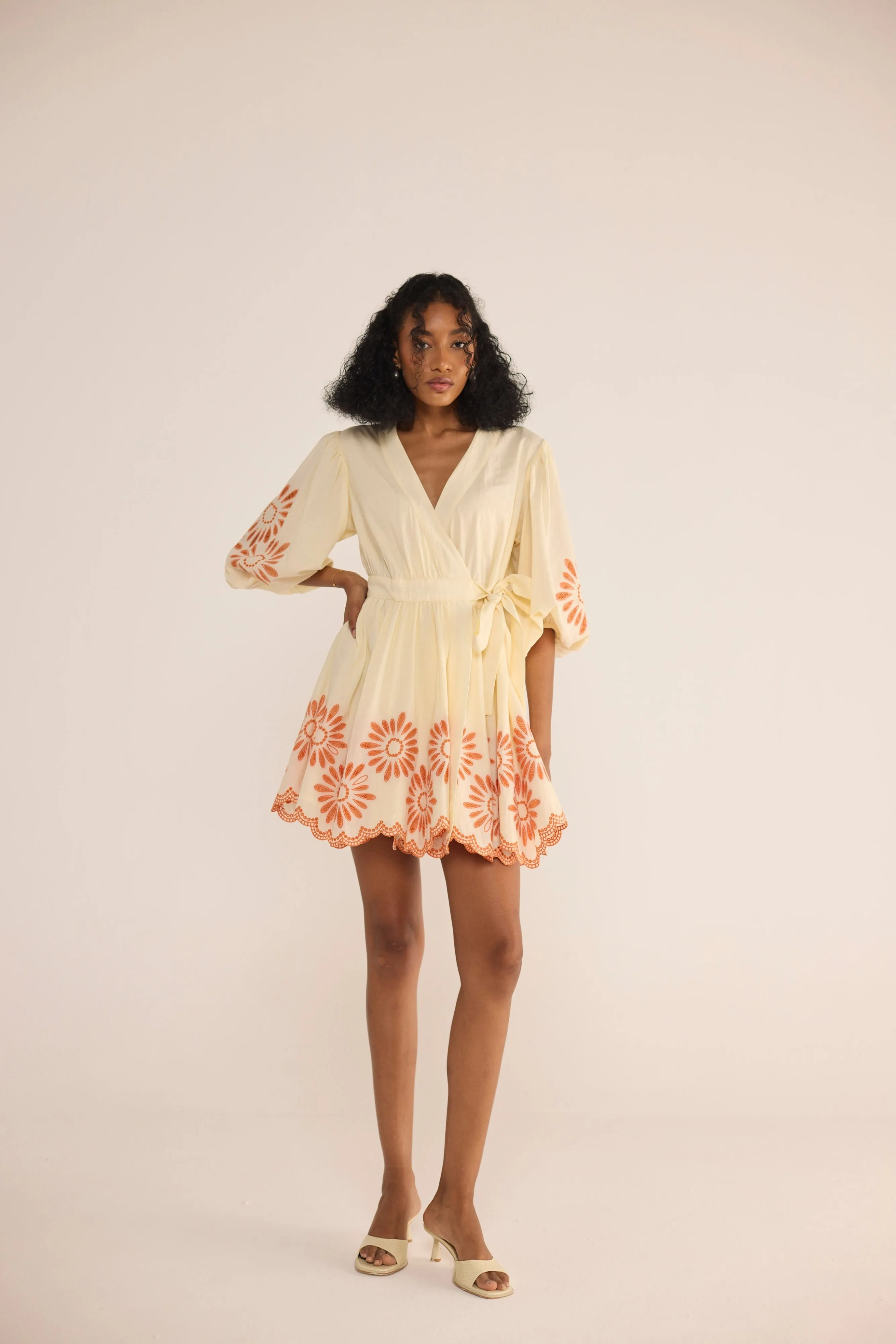 Marlin Mini Dress- Orange