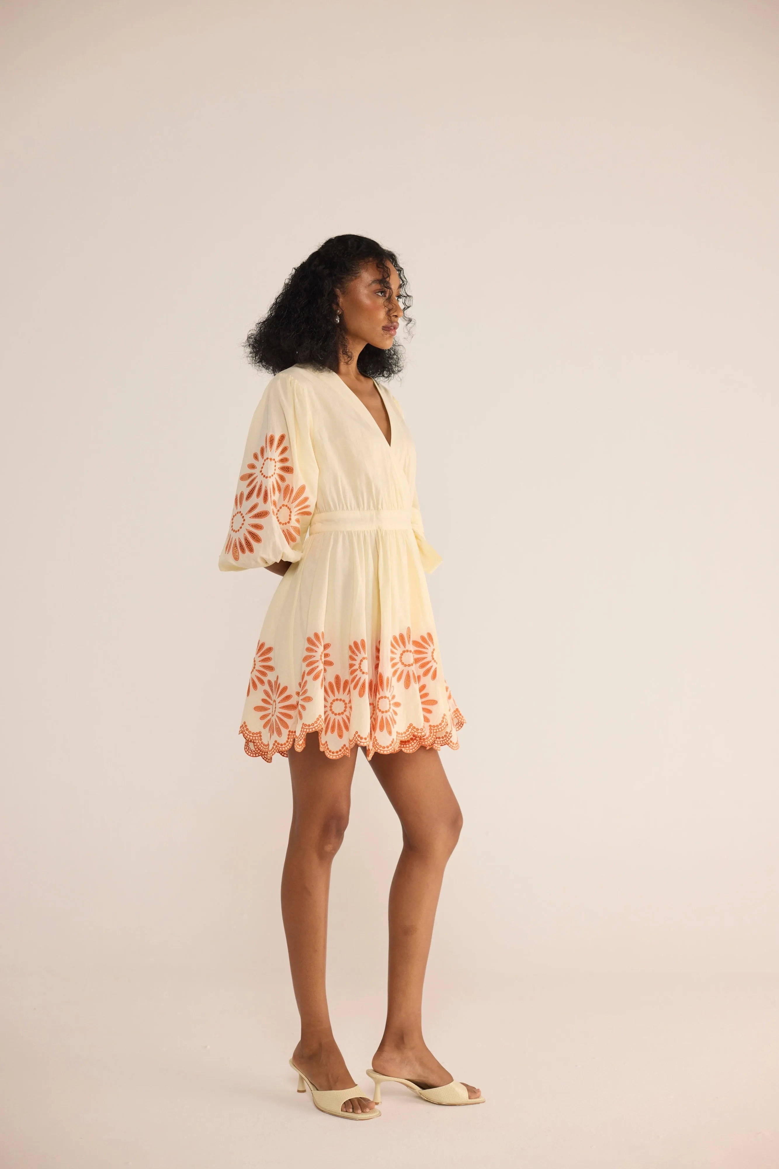 Marlin Mini Dress- Orange