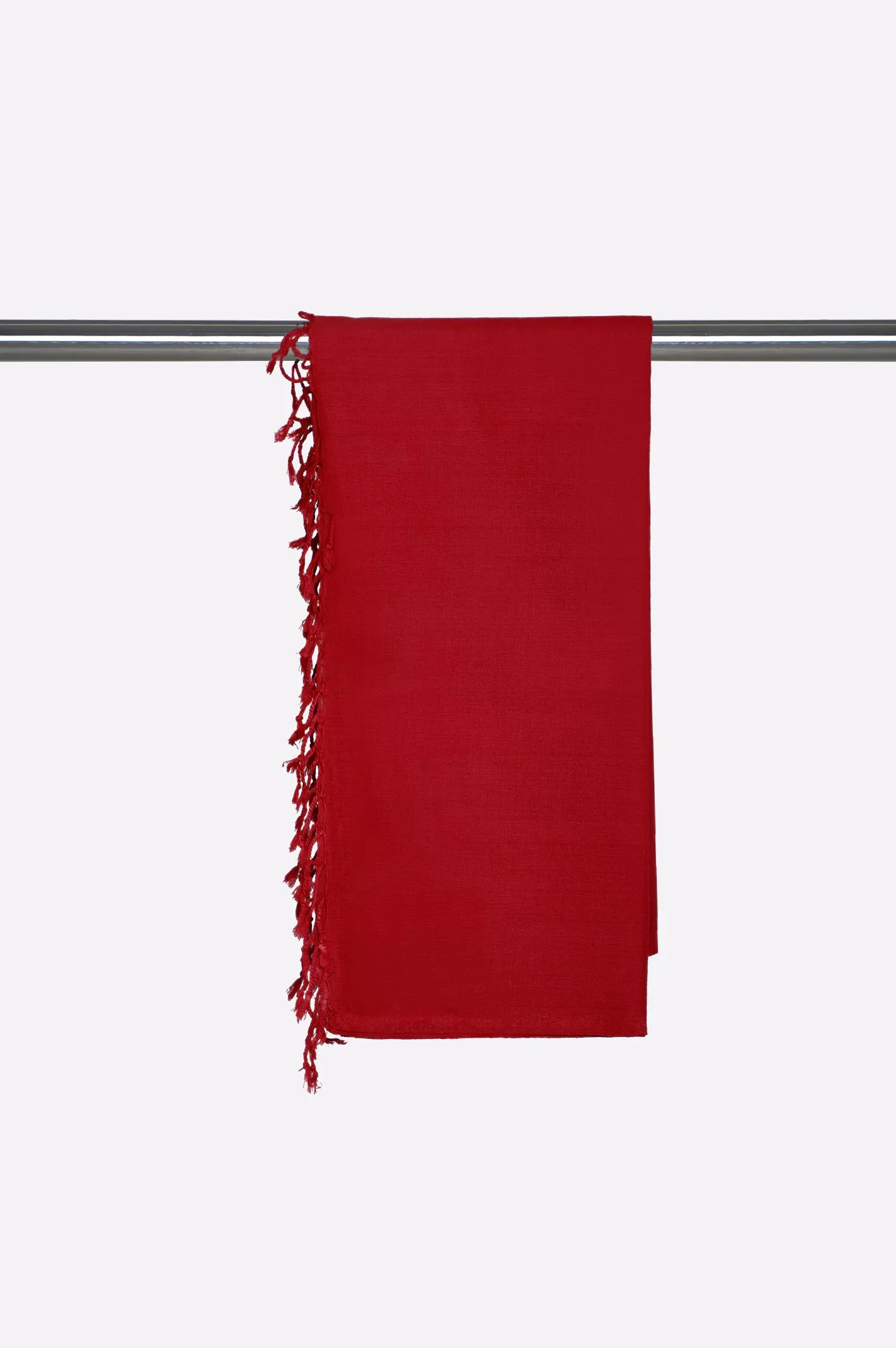 Maroon Plain Shawl
