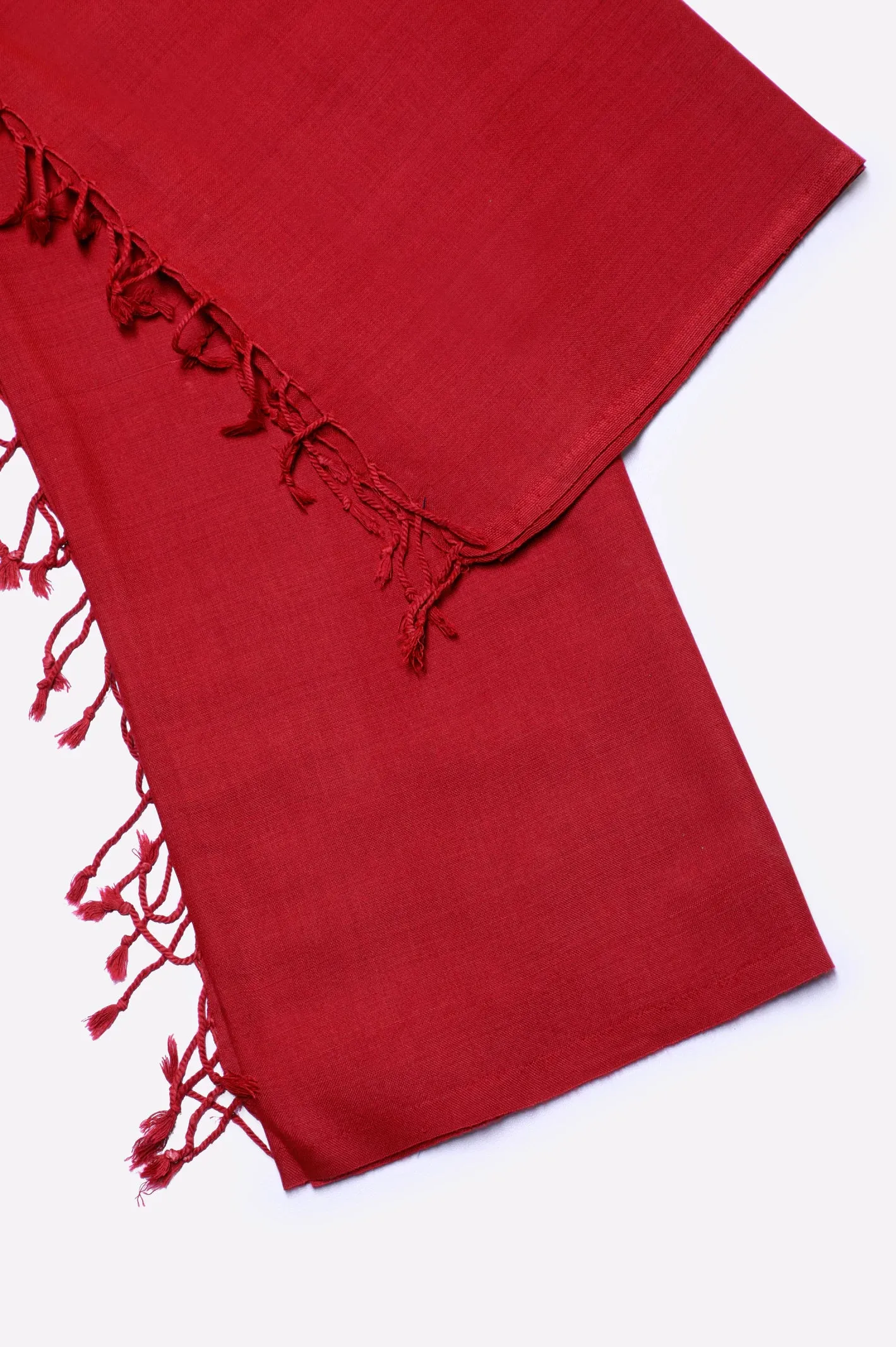 Maroon Plain Shawl