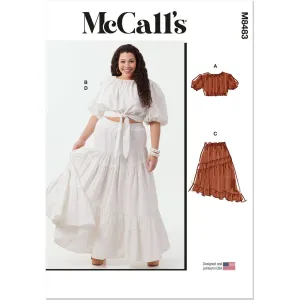 McCall's Pattern M8483 Women's Tops and Skirts