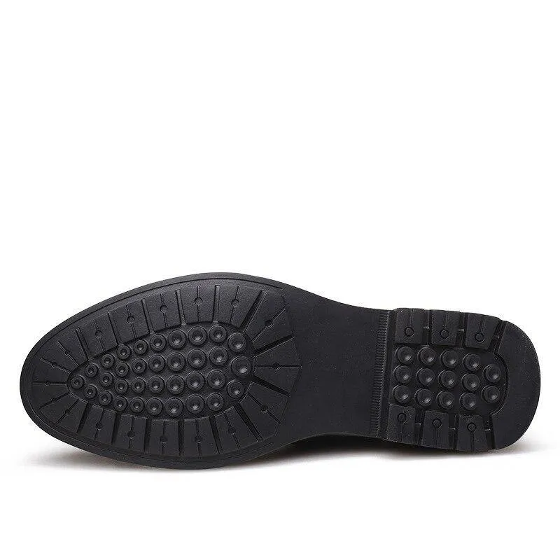 Men's Genuine Faux Leather Snow Boots