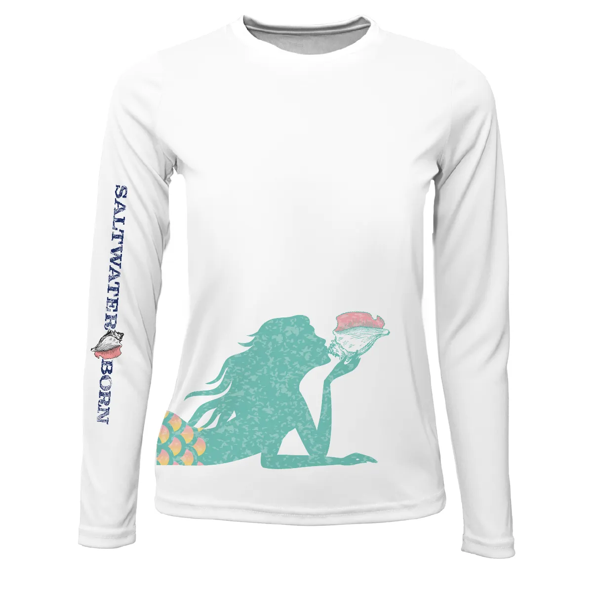 Mermaid Wrap Long Sleeve UPF 50  Dry-Fit Shirt
