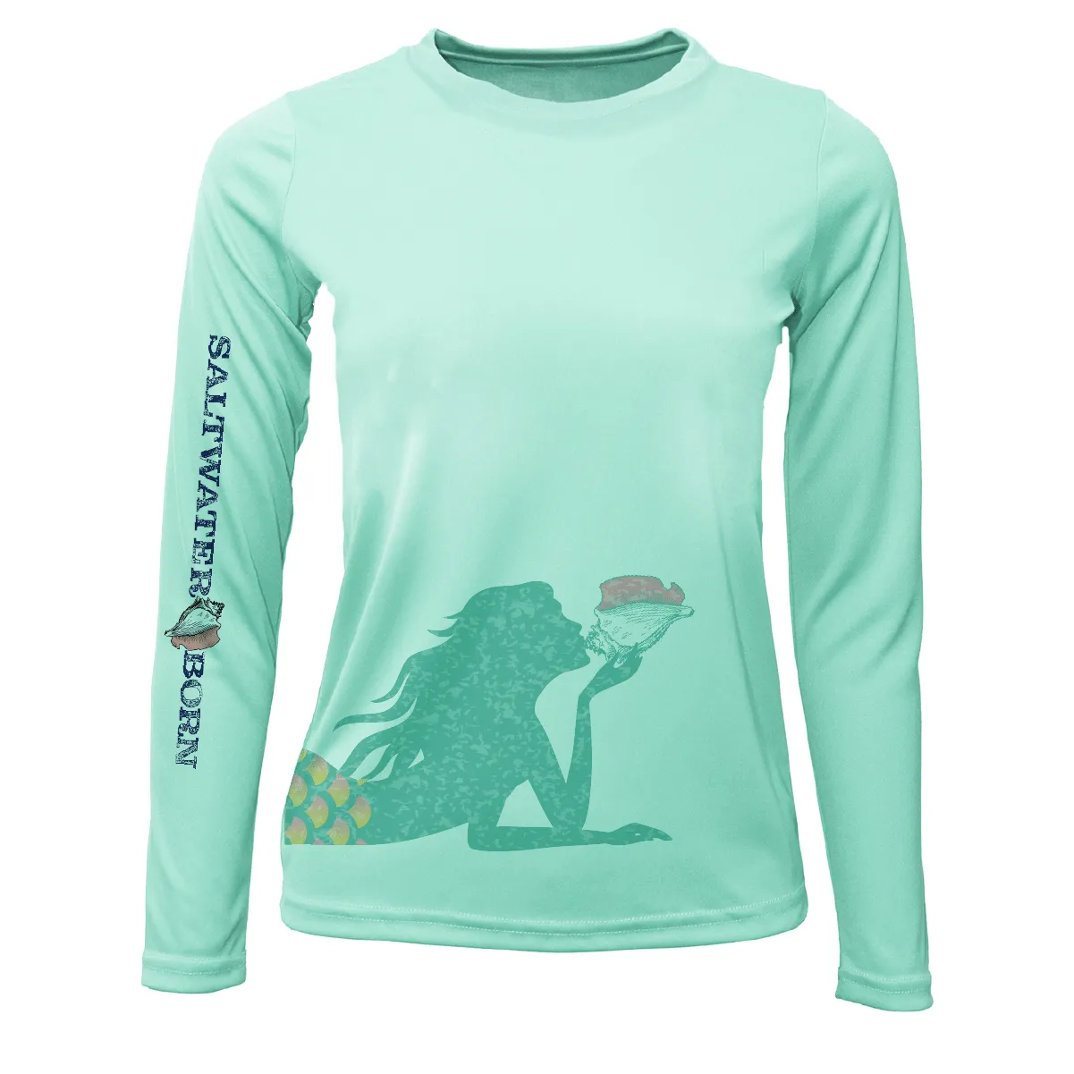 Mermaid Wrap Long Sleeve UPF 50  Dry-Fit Shirt