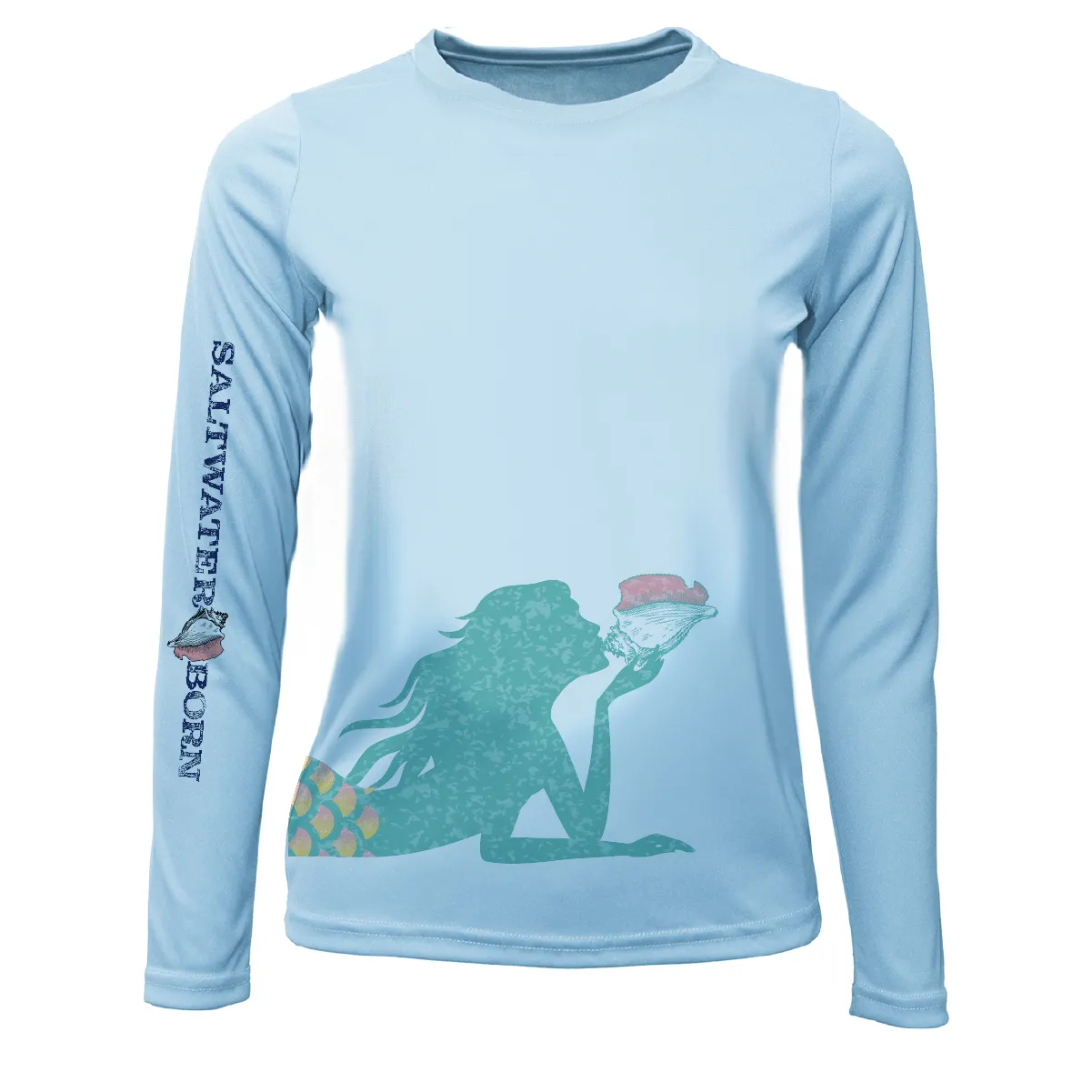 Mermaid Wrap Long Sleeve UPF 50  Dry-Fit Shirt