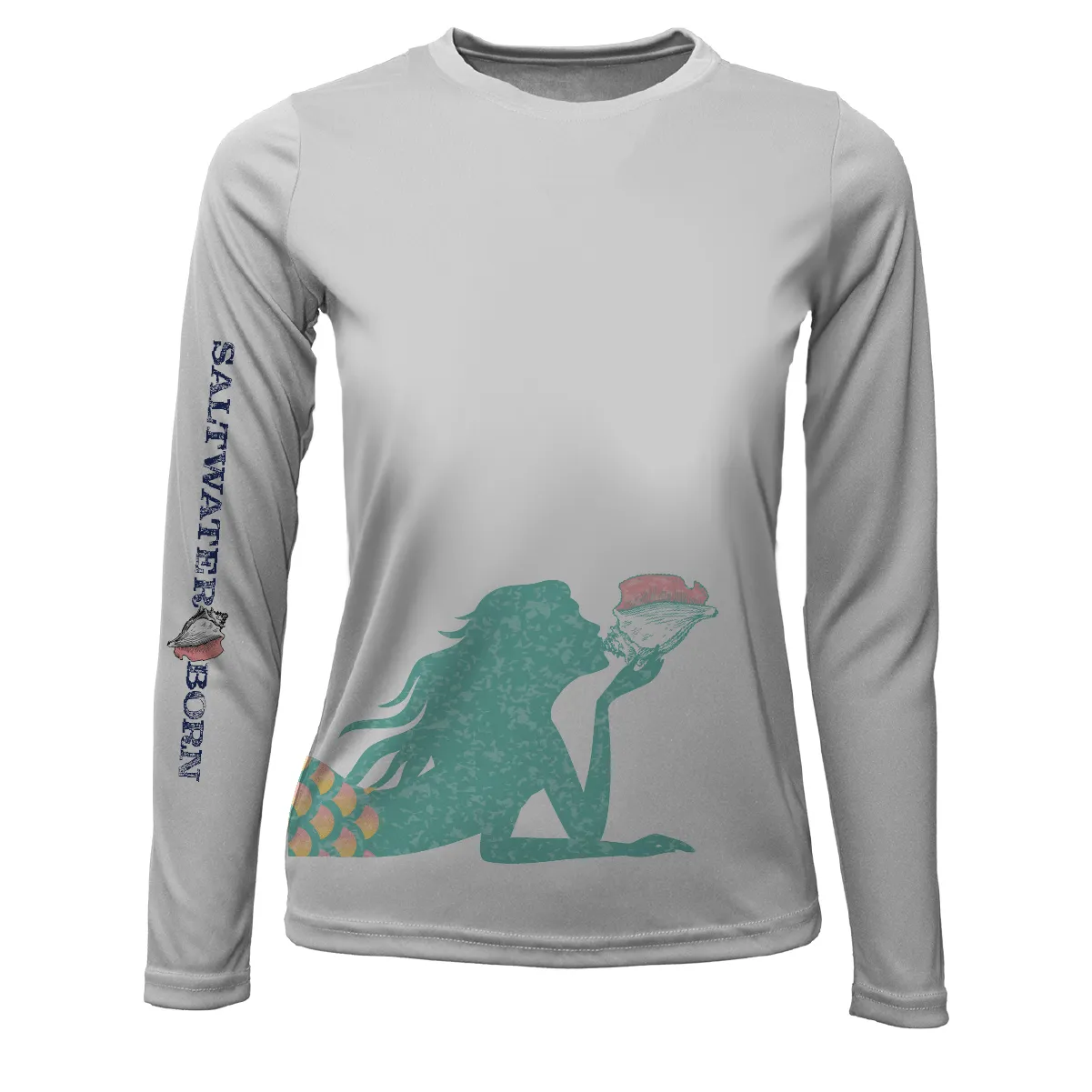 Mermaid Wrap Long Sleeve UPF 50  Dry-Fit Shirt