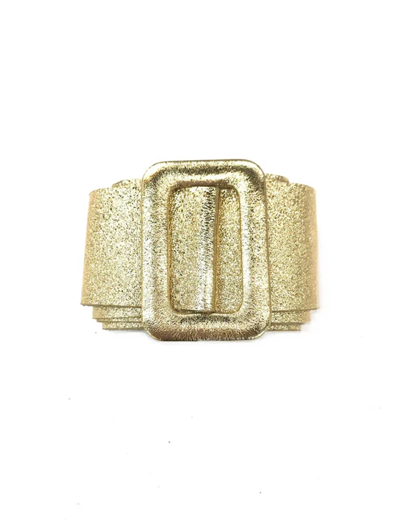 Metallic Leather Belt