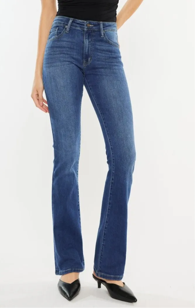 Milena High Rise Classic Slim Bootcut Jeans