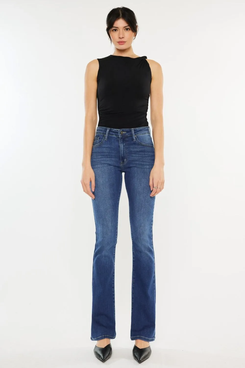 Milena High Rise Classic Slim Bootcut Jeans