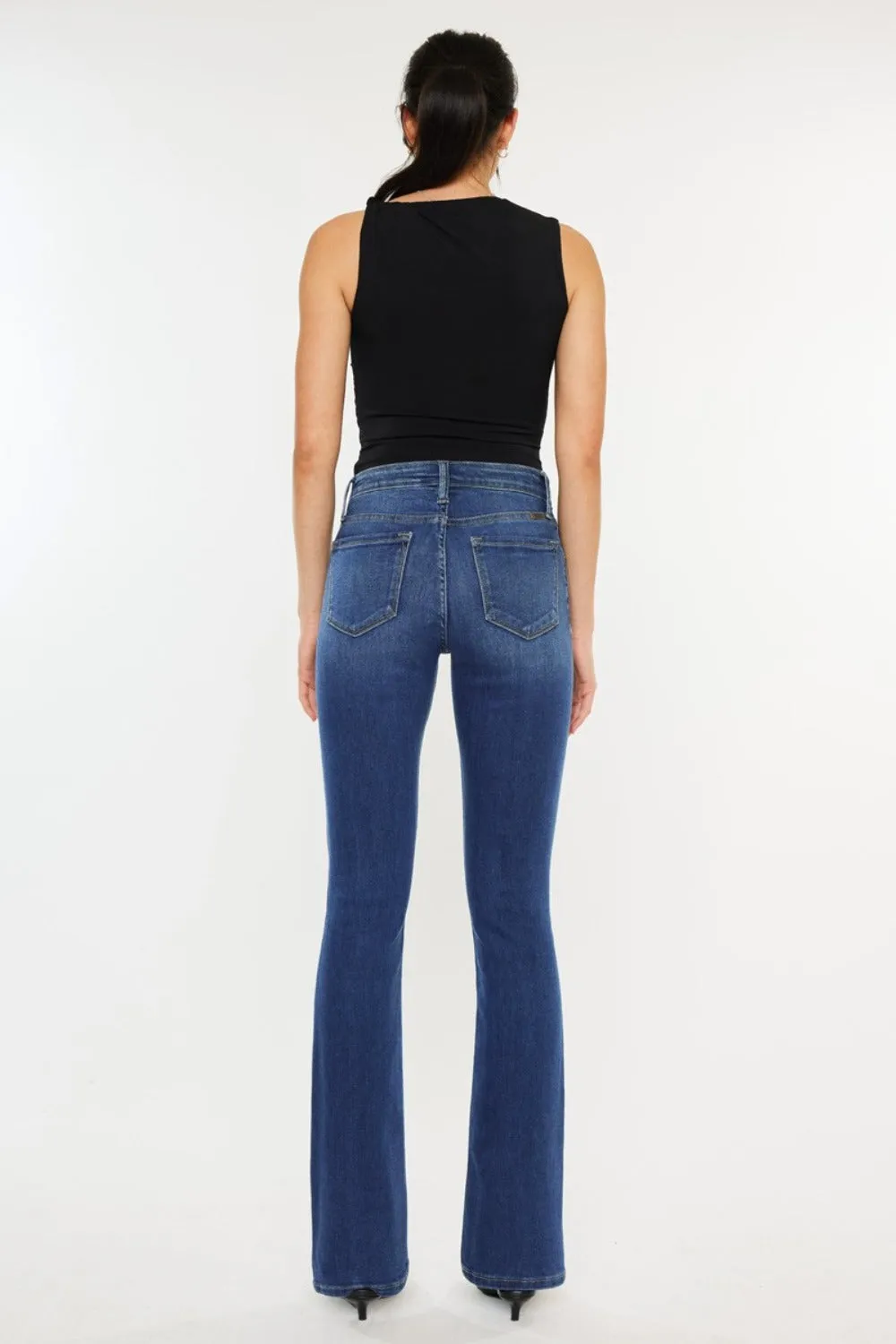 Milena High Rise Classic Slim Bootcut Jeans