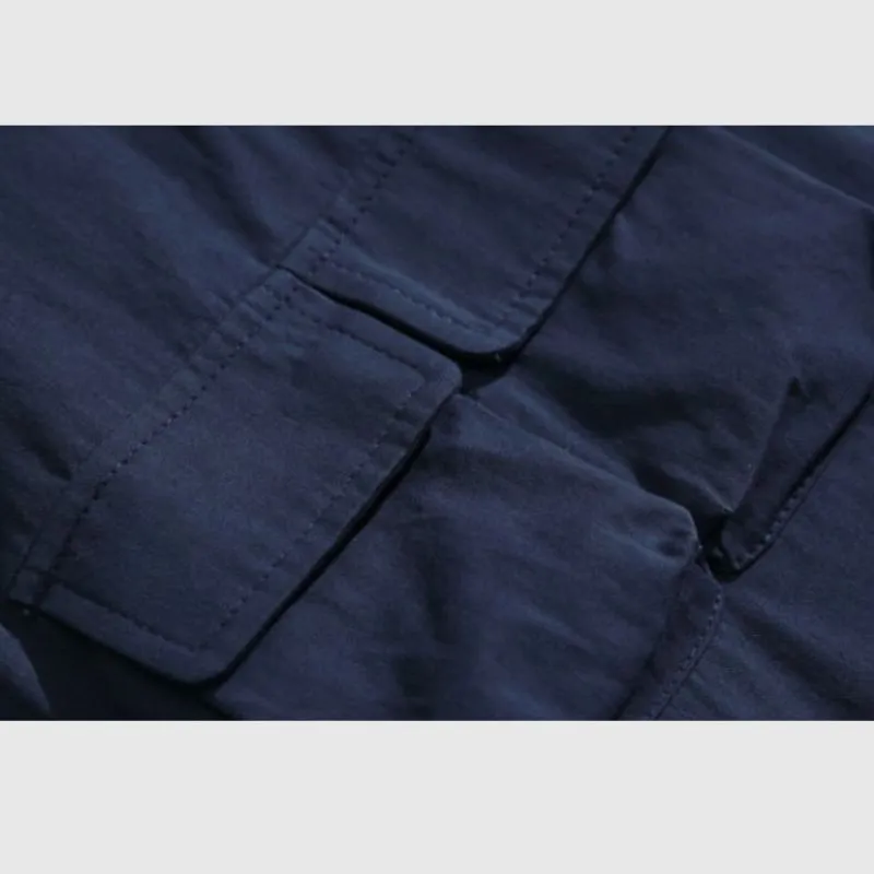 Multi-pocket Colorblock Shirts
