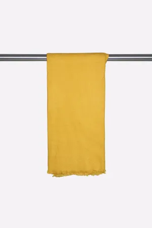 Mustard Plain Shawl