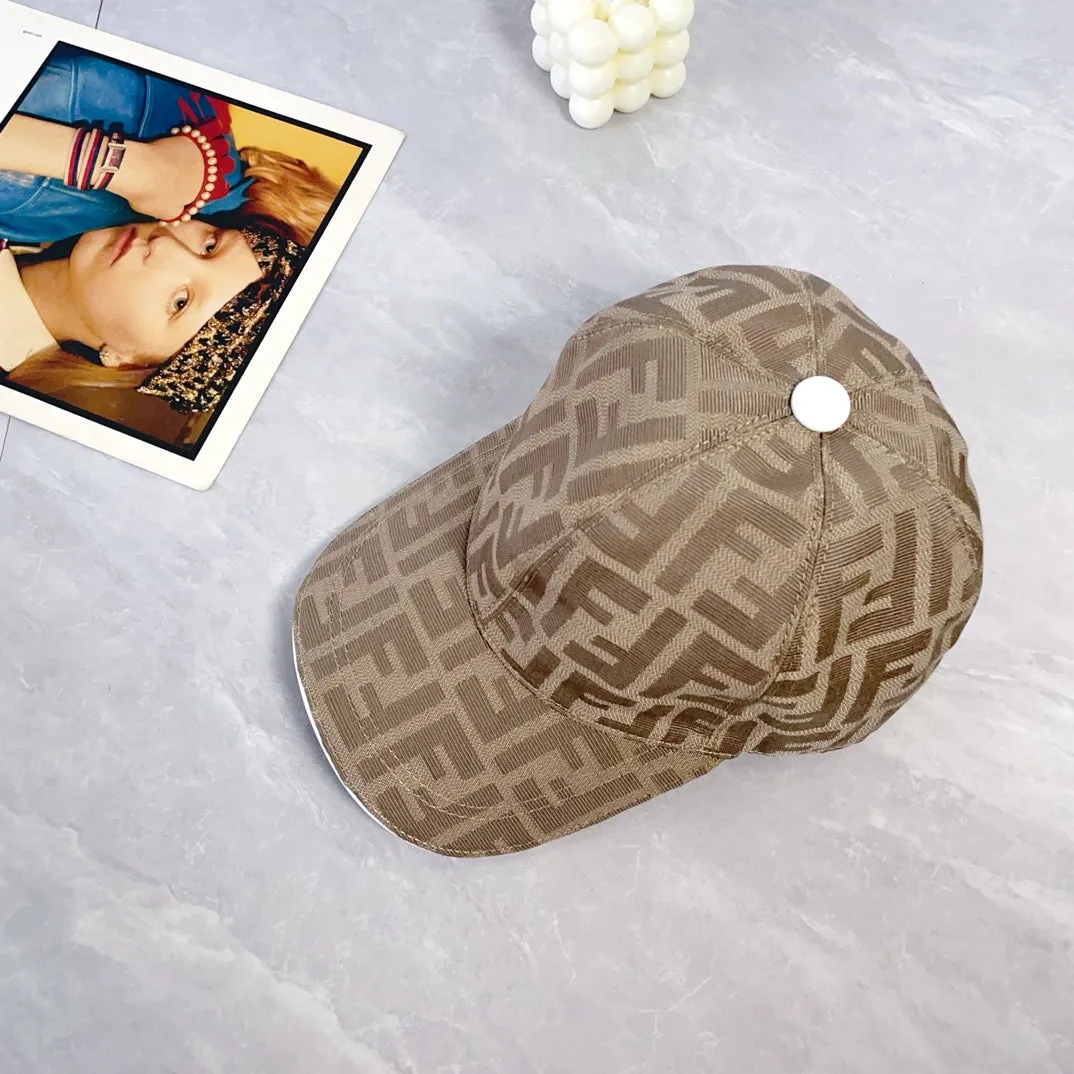 New Classic Versatile Fashion Light Luxury FF Jacquard Men's and Women's Lightweight Baseball Hat