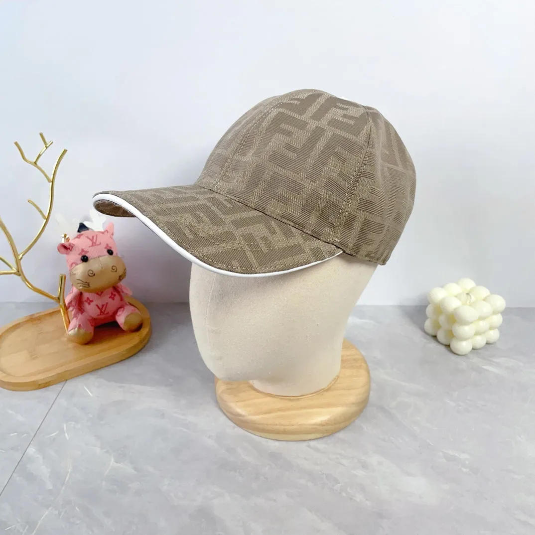 New Classic Versatile Fashion Light Luxury FF Jacquard Men's and Women's Lightweight Baseball Hat