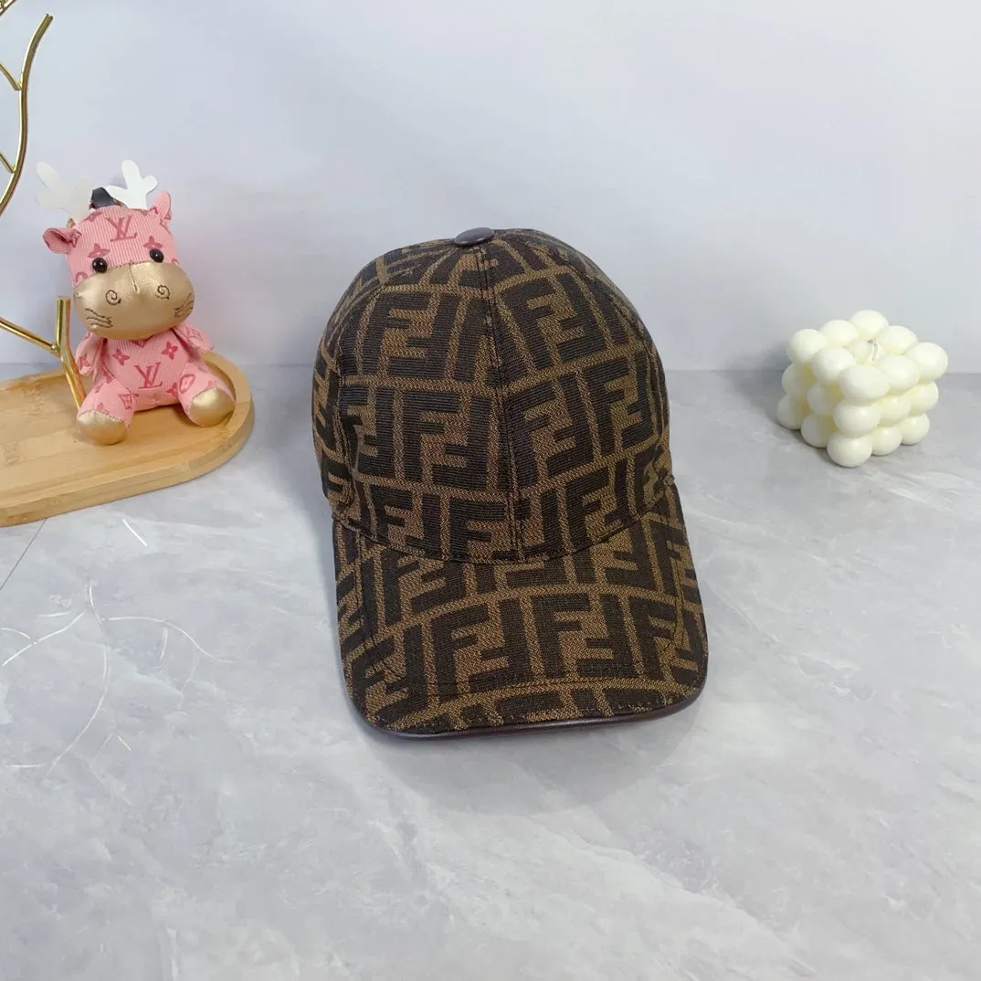 New Classic Versatile Fashion Light Luxury FF Jacquard Men's and Women's Lightweight Baseball Hat