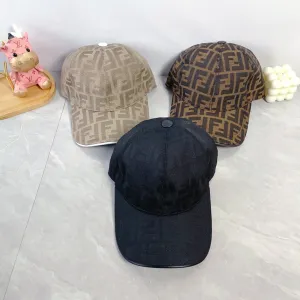 New Classic Versatile Fashion Light Luxury FF Jacquard Men's and Women's Lightweight Baseball Hat