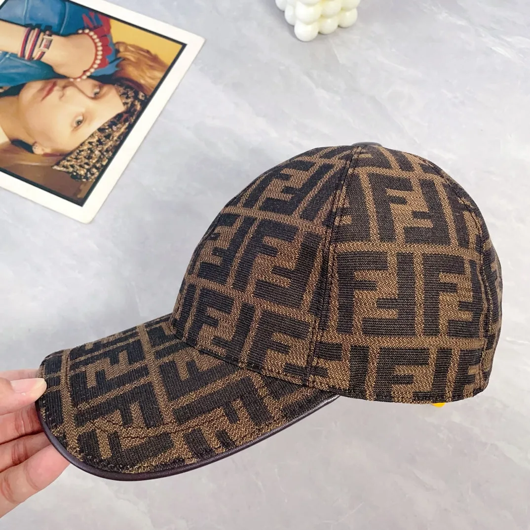 New Classic Versatile Fashion Light Luxury FF Jacquard Men's and Women's Lightweight Baseball Hat