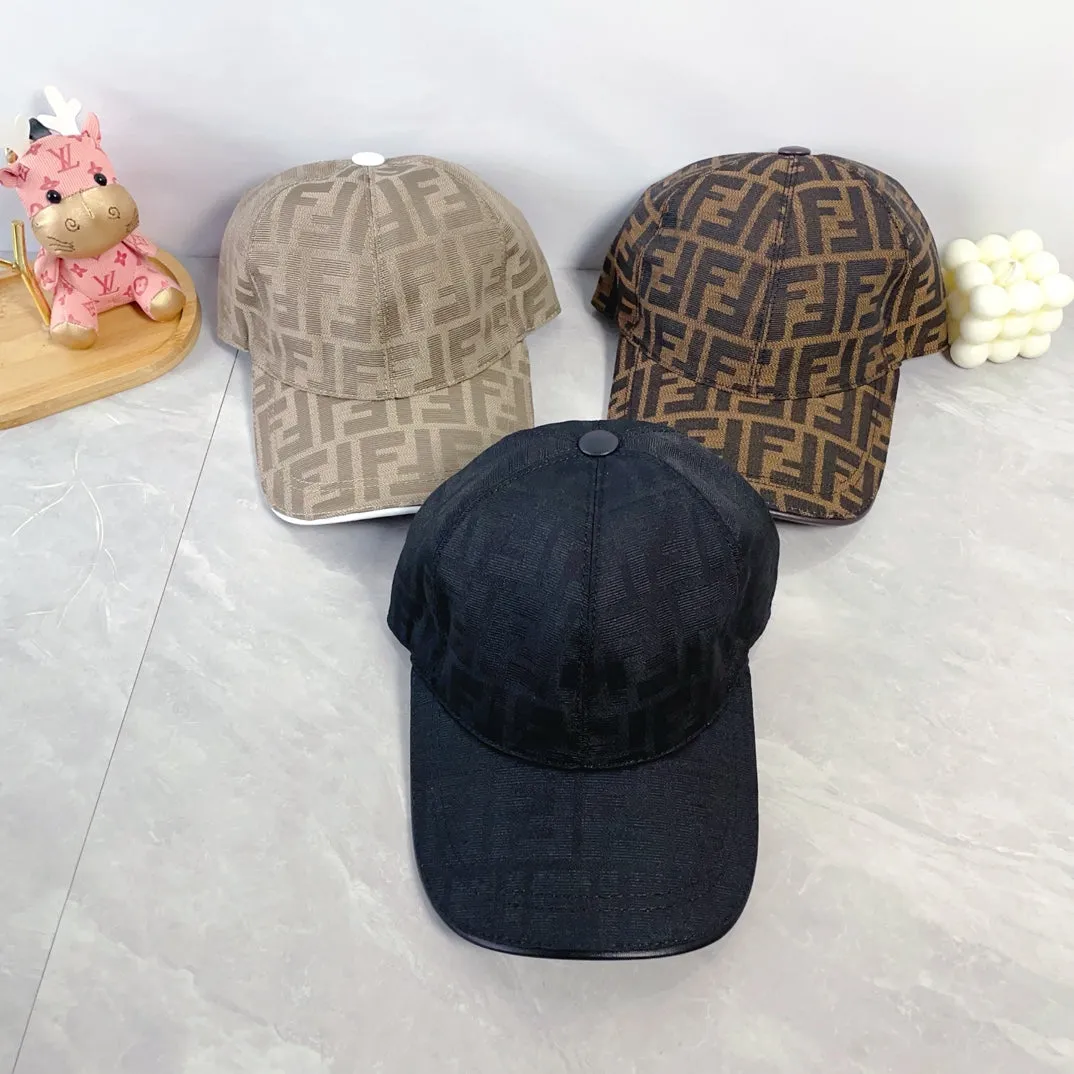 New Classic Versatile Fashion Light Luxury FF Jacquard Men's and Women's Lightweight Baseball Hat