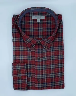 OOBE Brand Hiker Brick Plaid Shirt - 4898