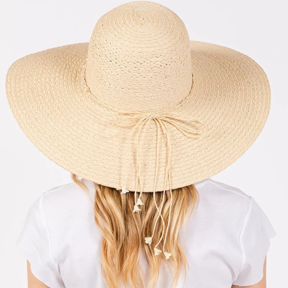 Pearl Beaded Sun Hat