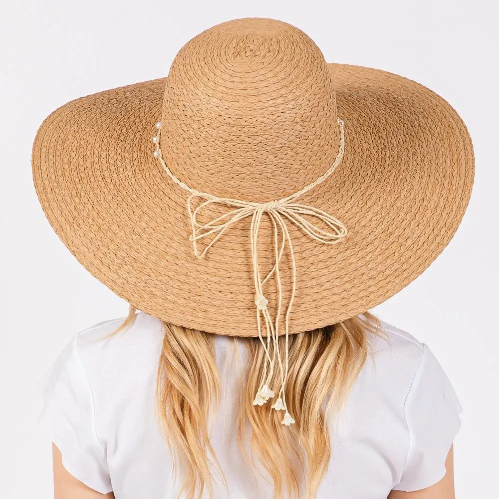 Pearl Beaded Sun Hat
