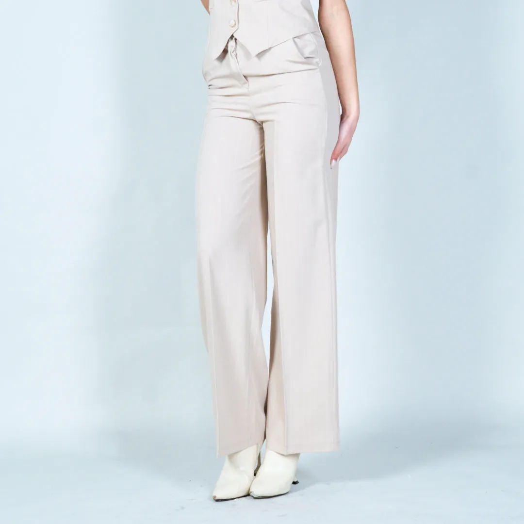 Pinstripe wide-leg trousers wholesale